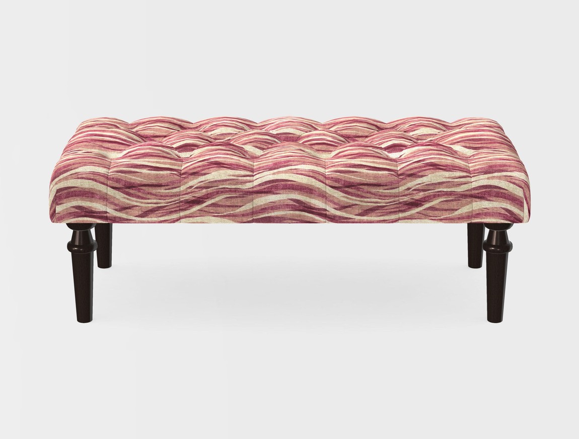 Small Buttoned Footstool