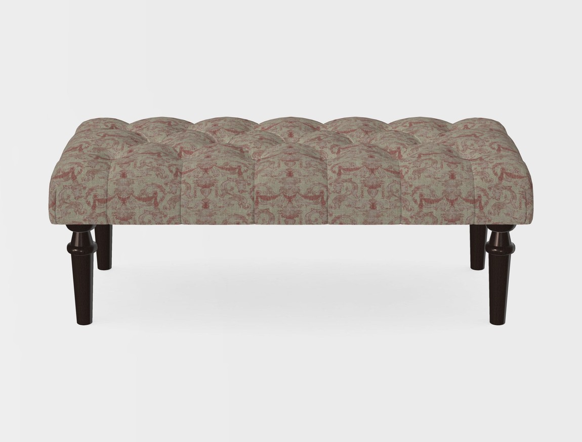 Small Buttoned Footstool
