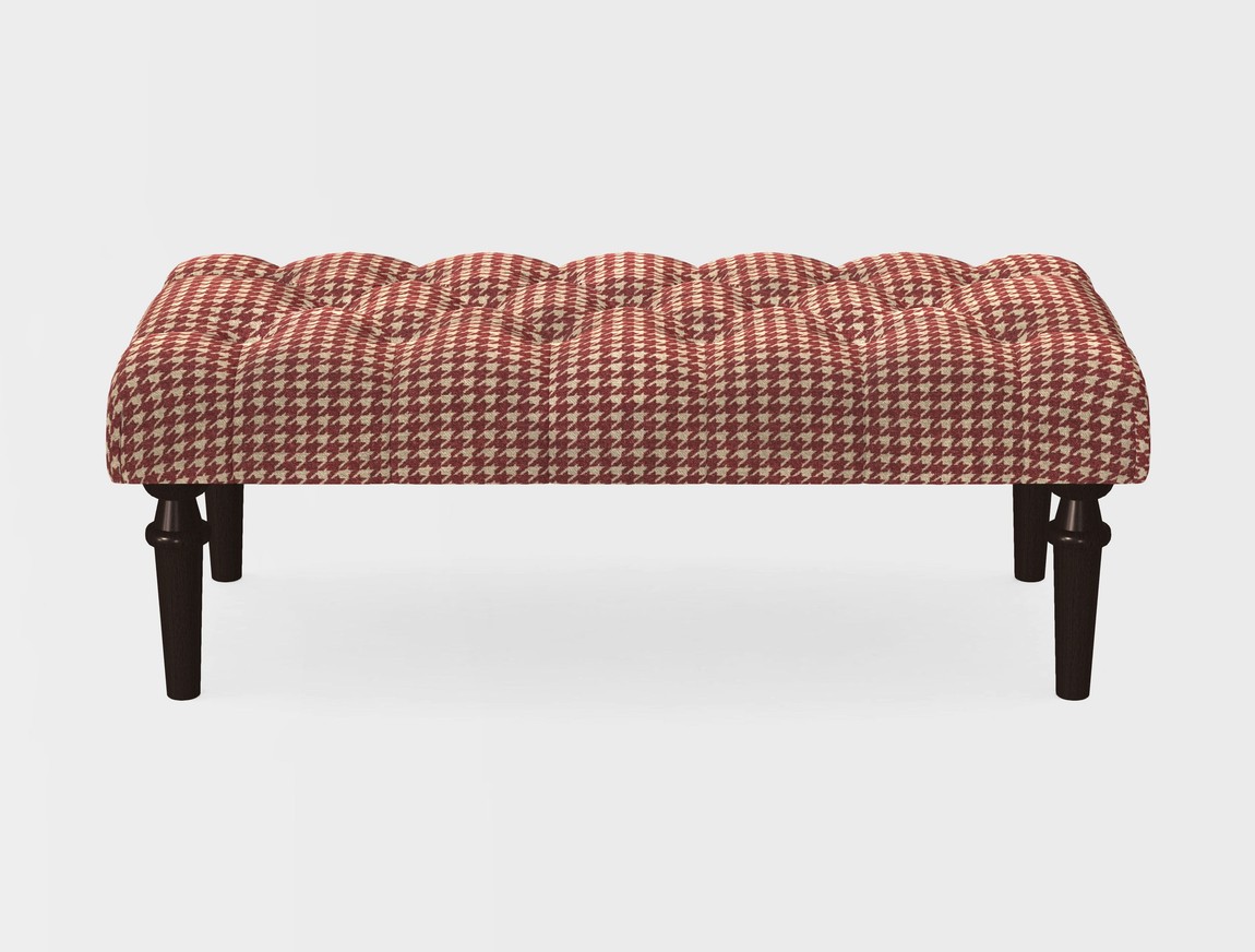 Small Buttoned Footstool
