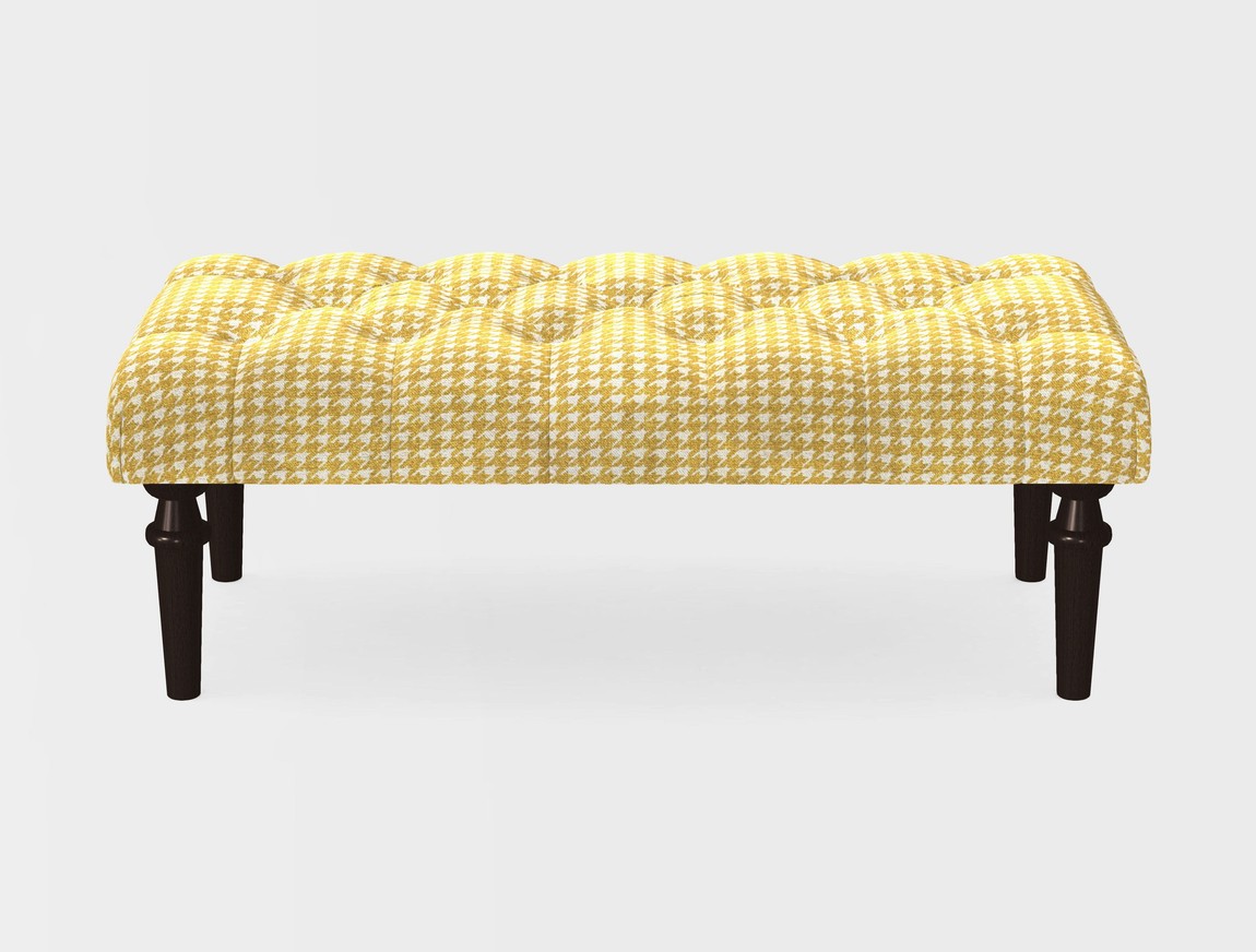 Small Buttoned Footstool