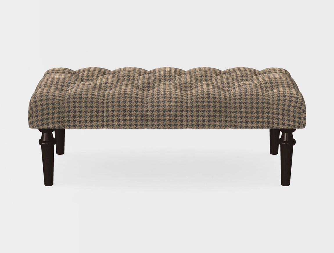 Small Buttoned Footstool