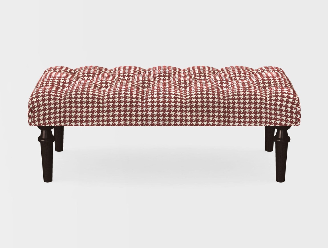 Small Buttoned Footstool
