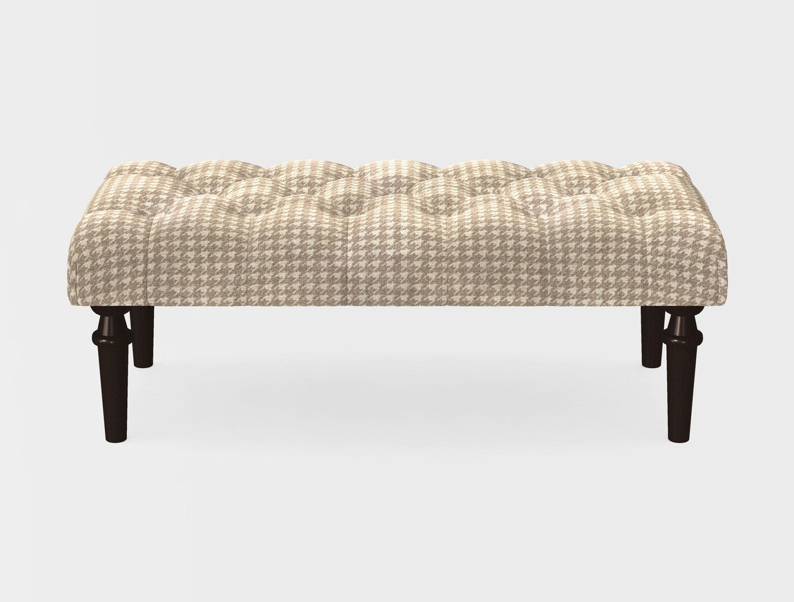 Small Buttoned Footstool