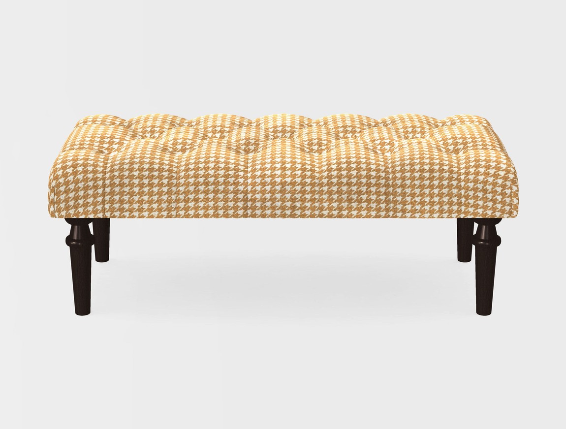 Small Buttoned Footstool