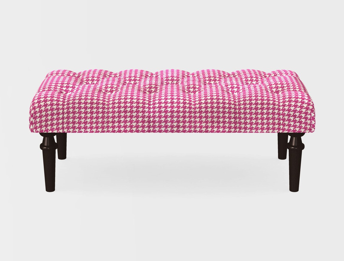 Small Buttoned Footstool