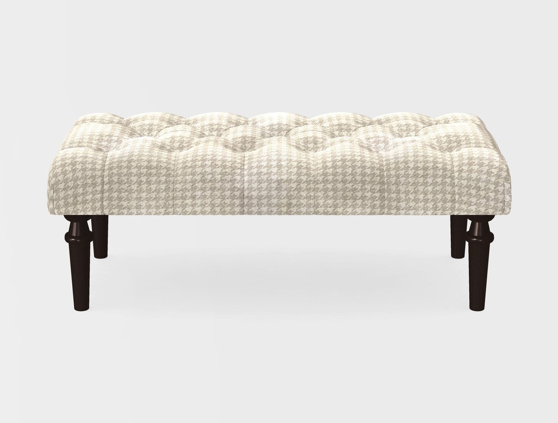 Small Buttoned Footstool