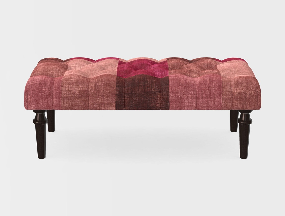 Small Buttoned Footstool