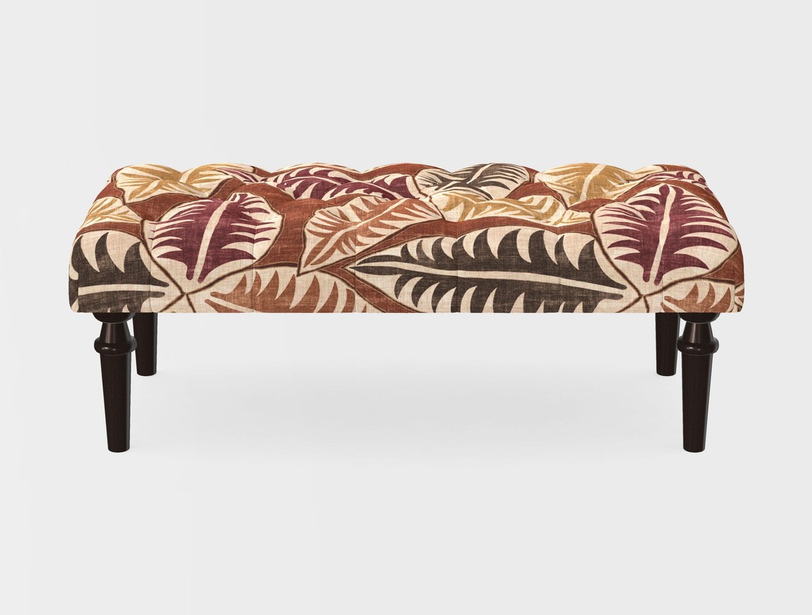 Small Buttoned Footstool