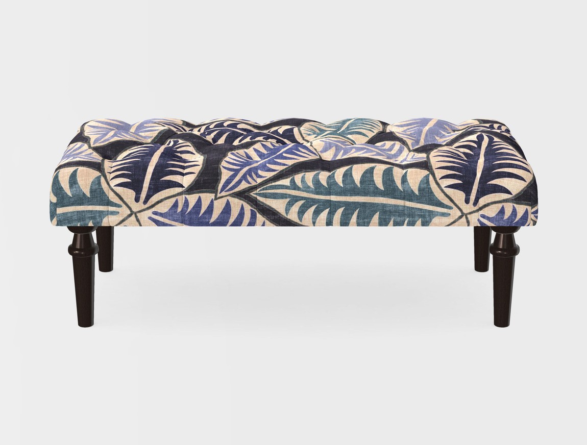 Small Buttoned Footstool