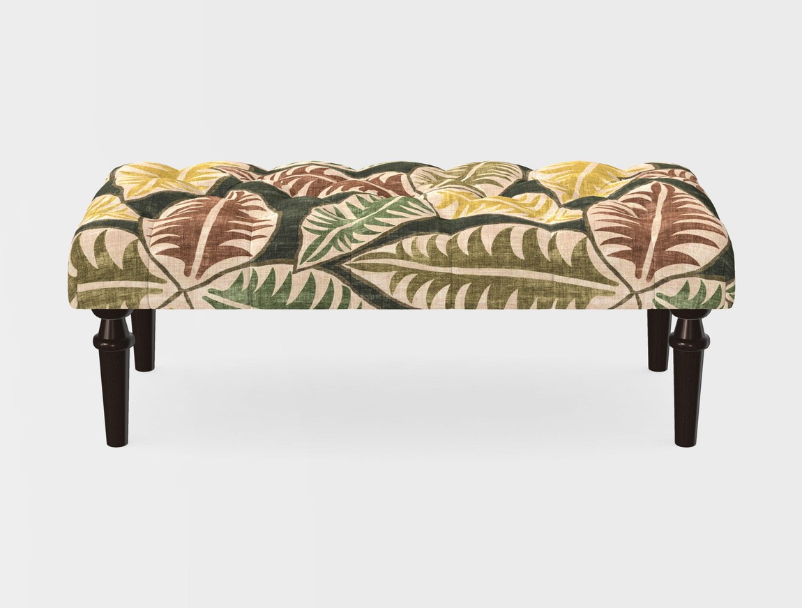 Small Buttoned Footstool