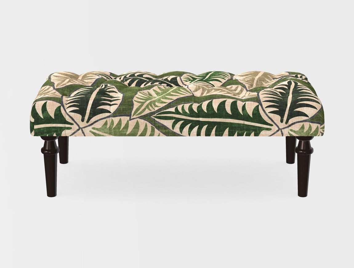 Small Buttoned Footstool