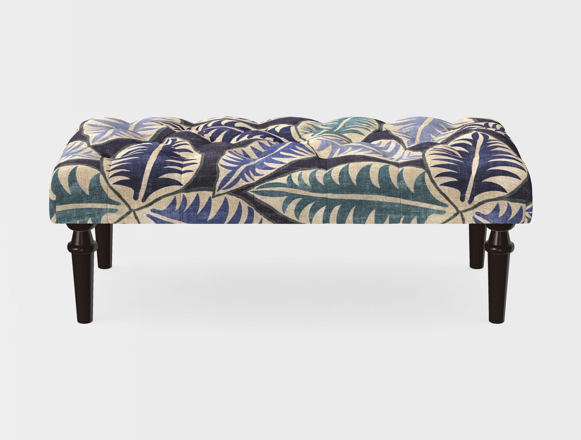 Small Buttoned Footstool