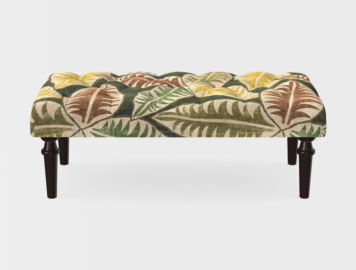 Small Buttoned Footstool
