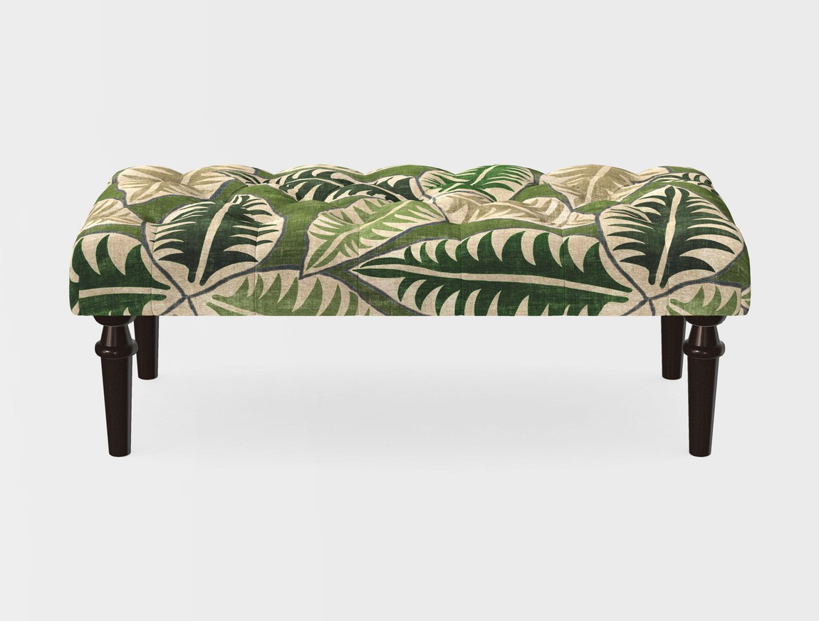Small Buttoned Footstool