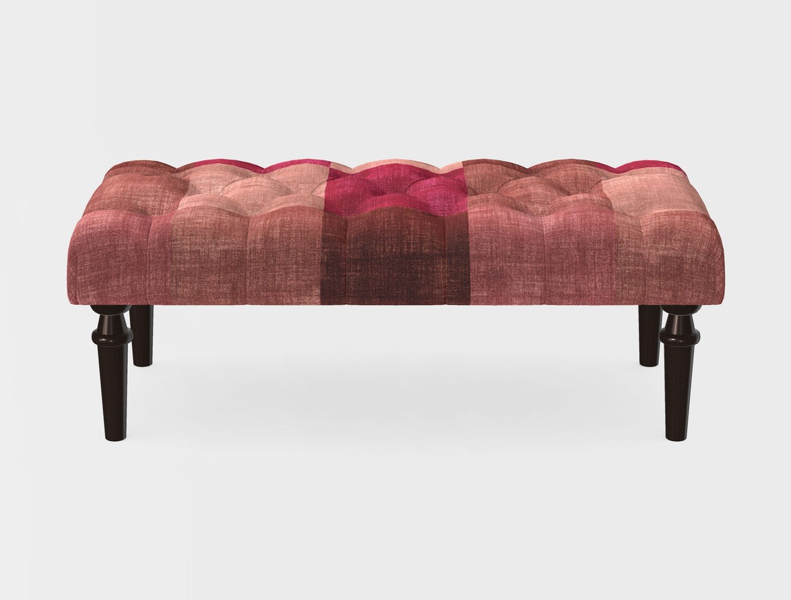 Small Buttoned Footstool