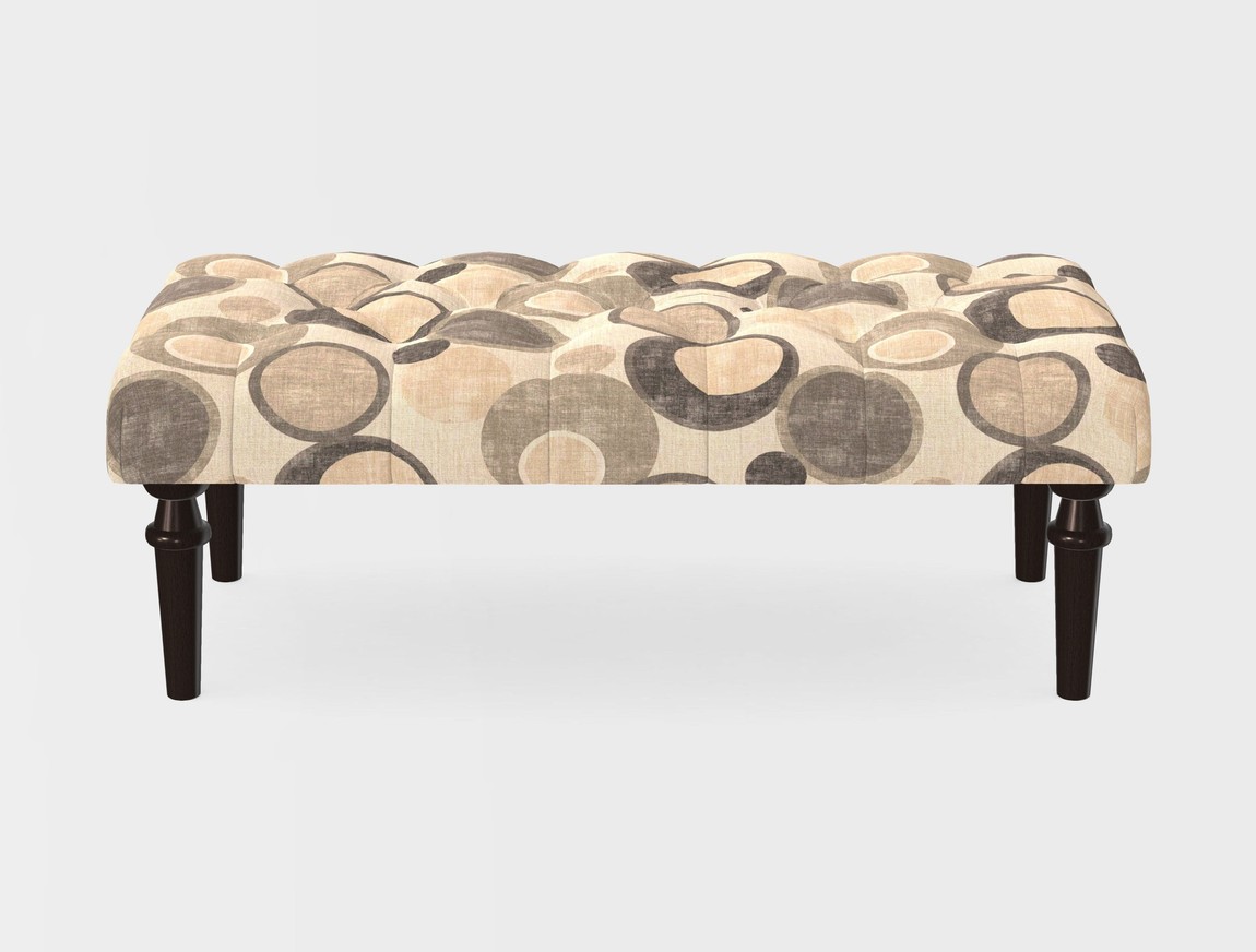 Small Buttoned Footstool