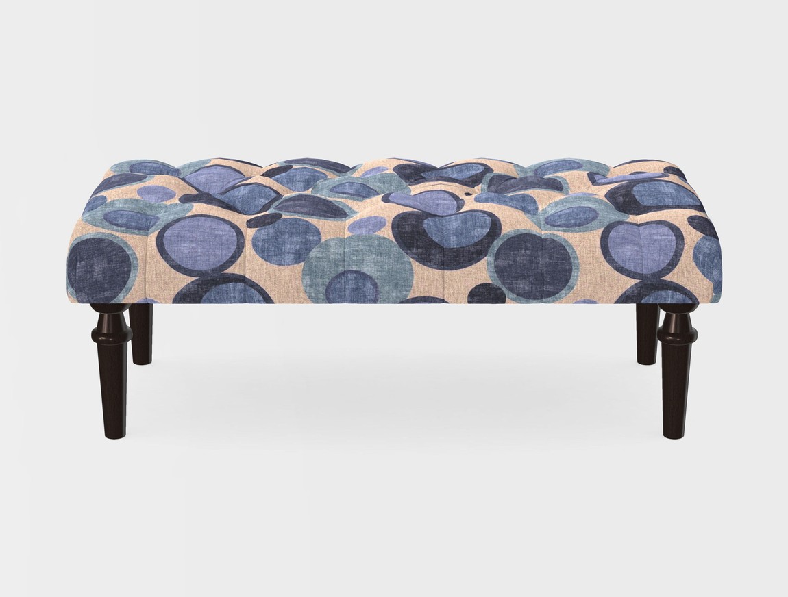 Small Buttoned Footstool
