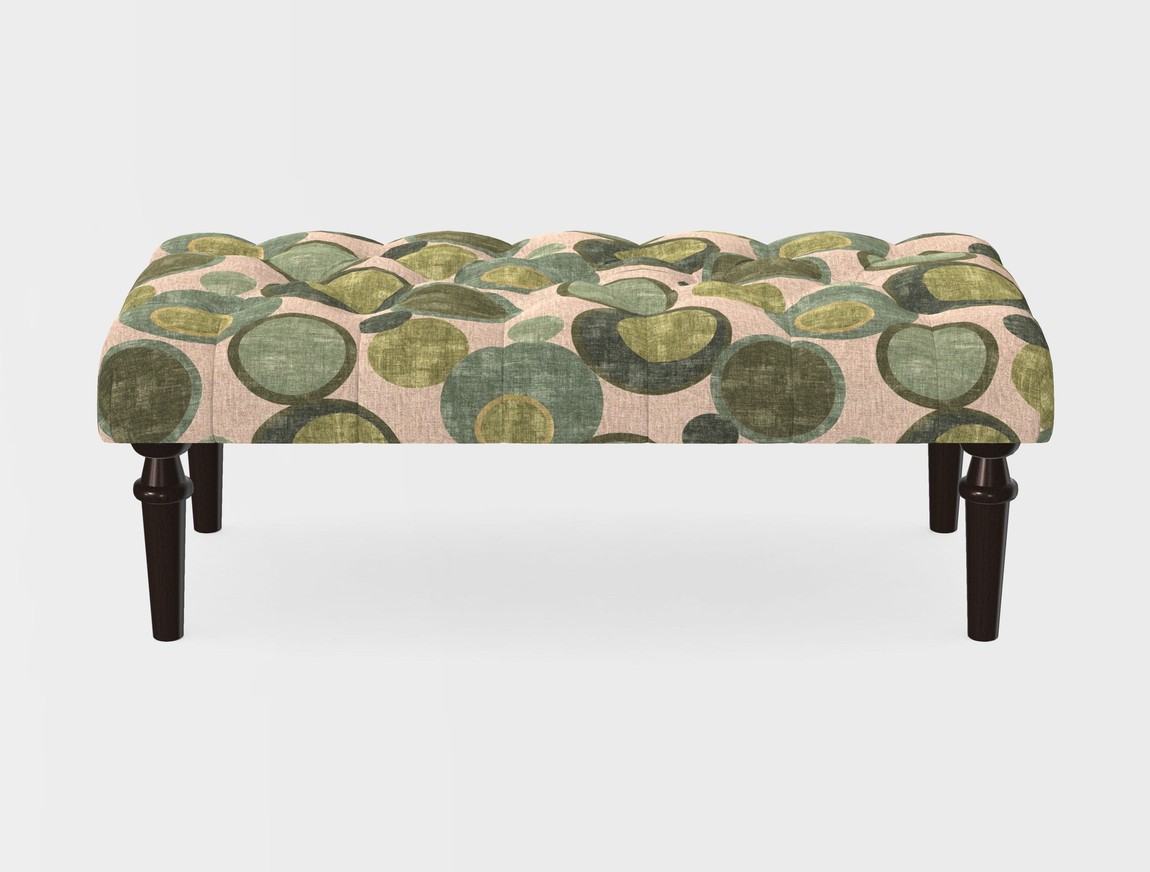 Small Buttoned Footstool