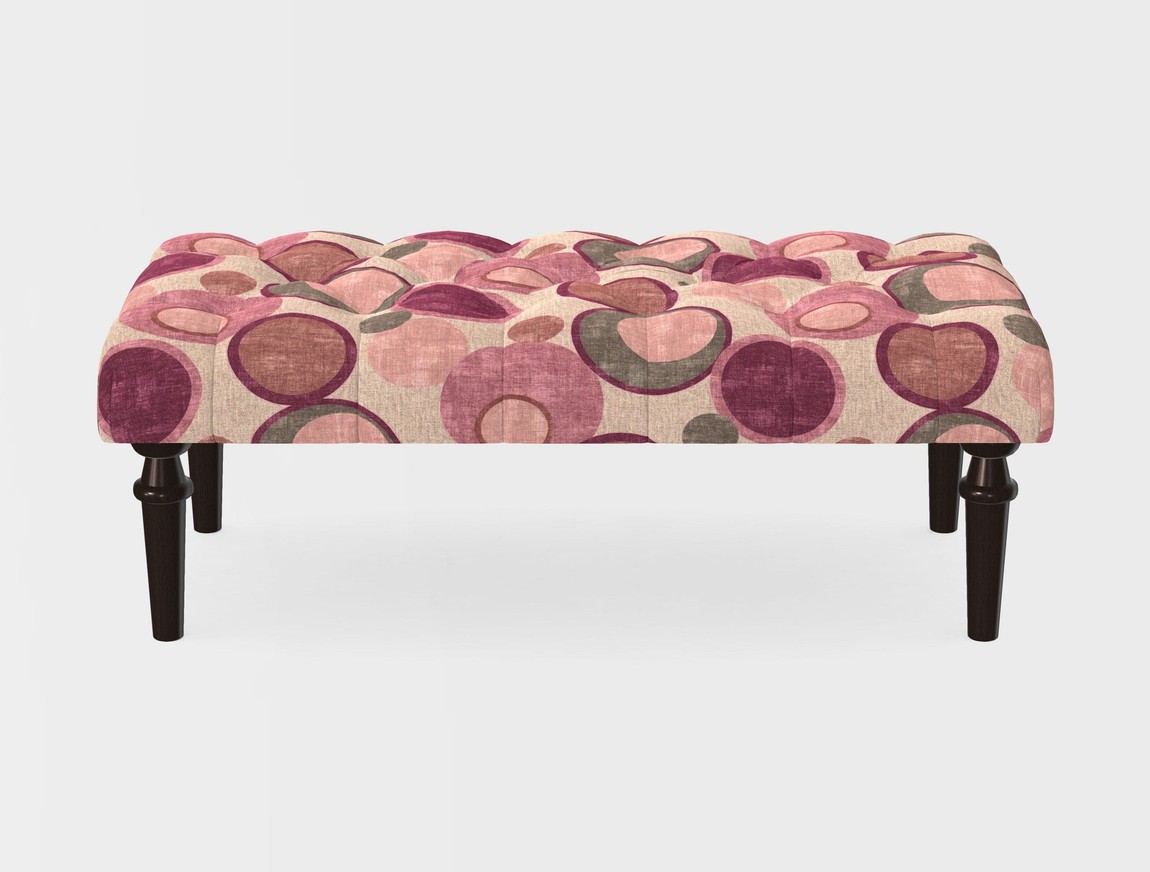 Small Buttoned Footstool