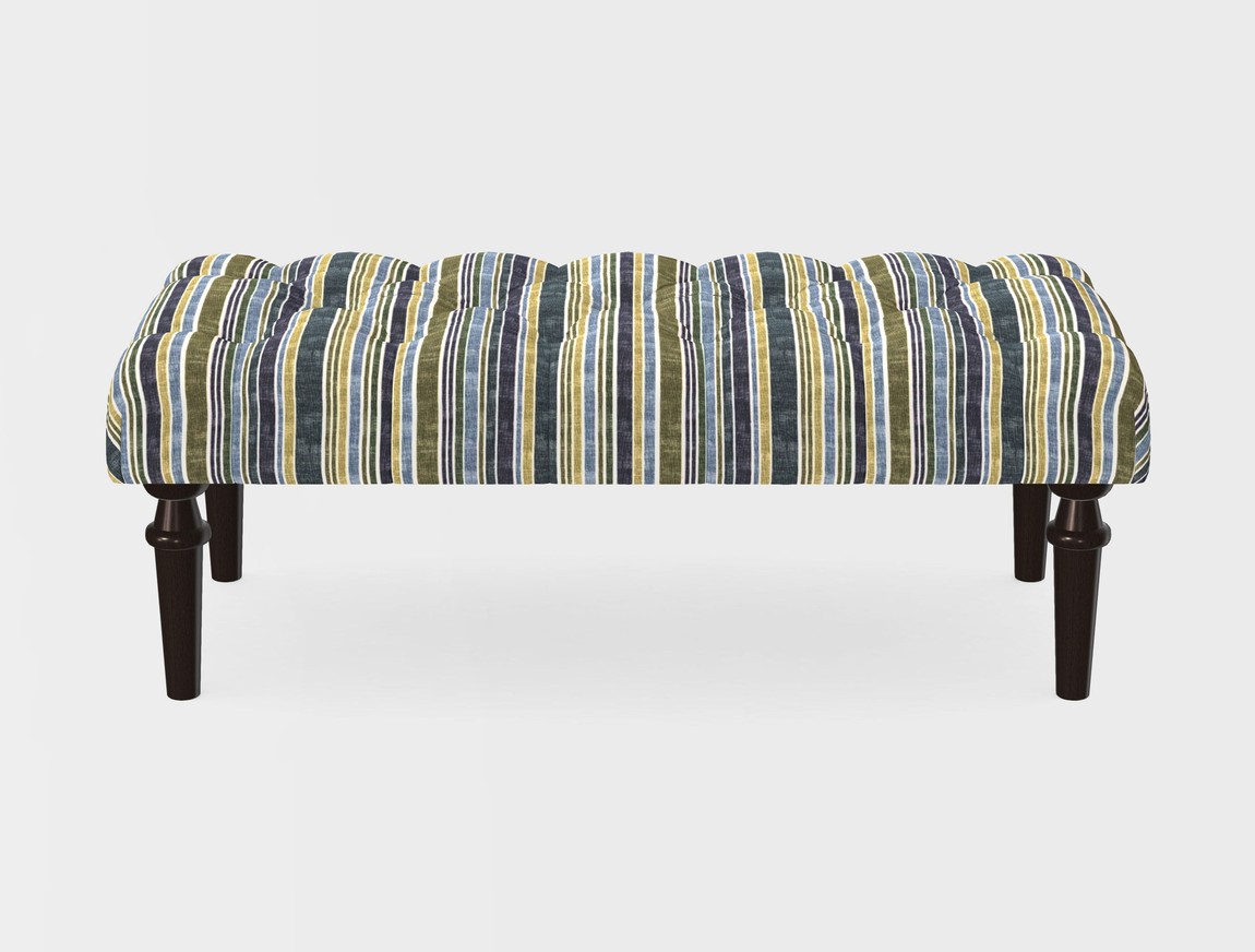 Small Buttoned Footstool