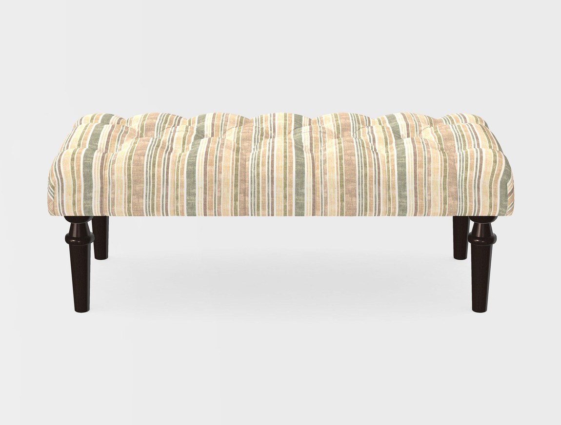 Small Buttoned Footstool