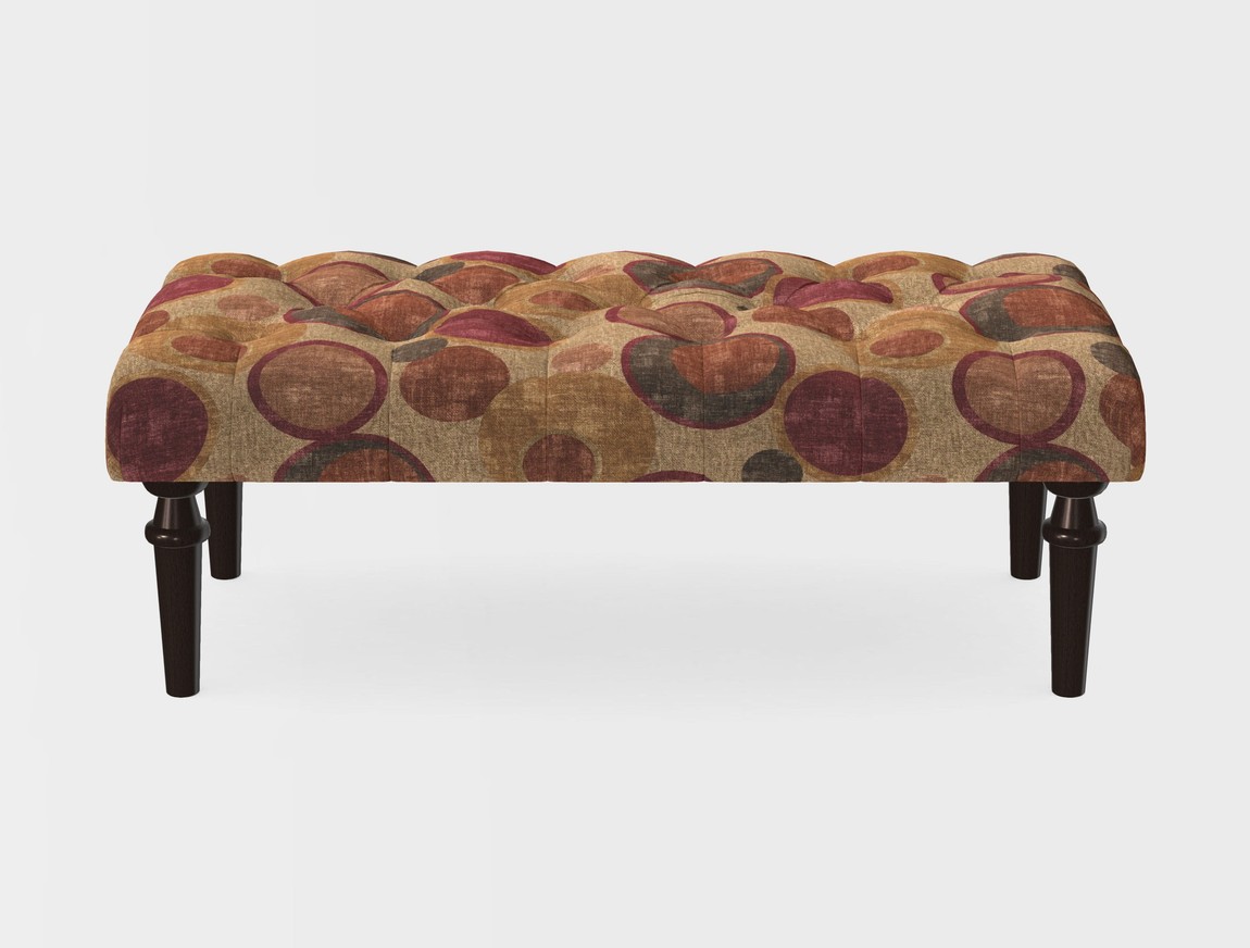 Small Buttoned Footstool