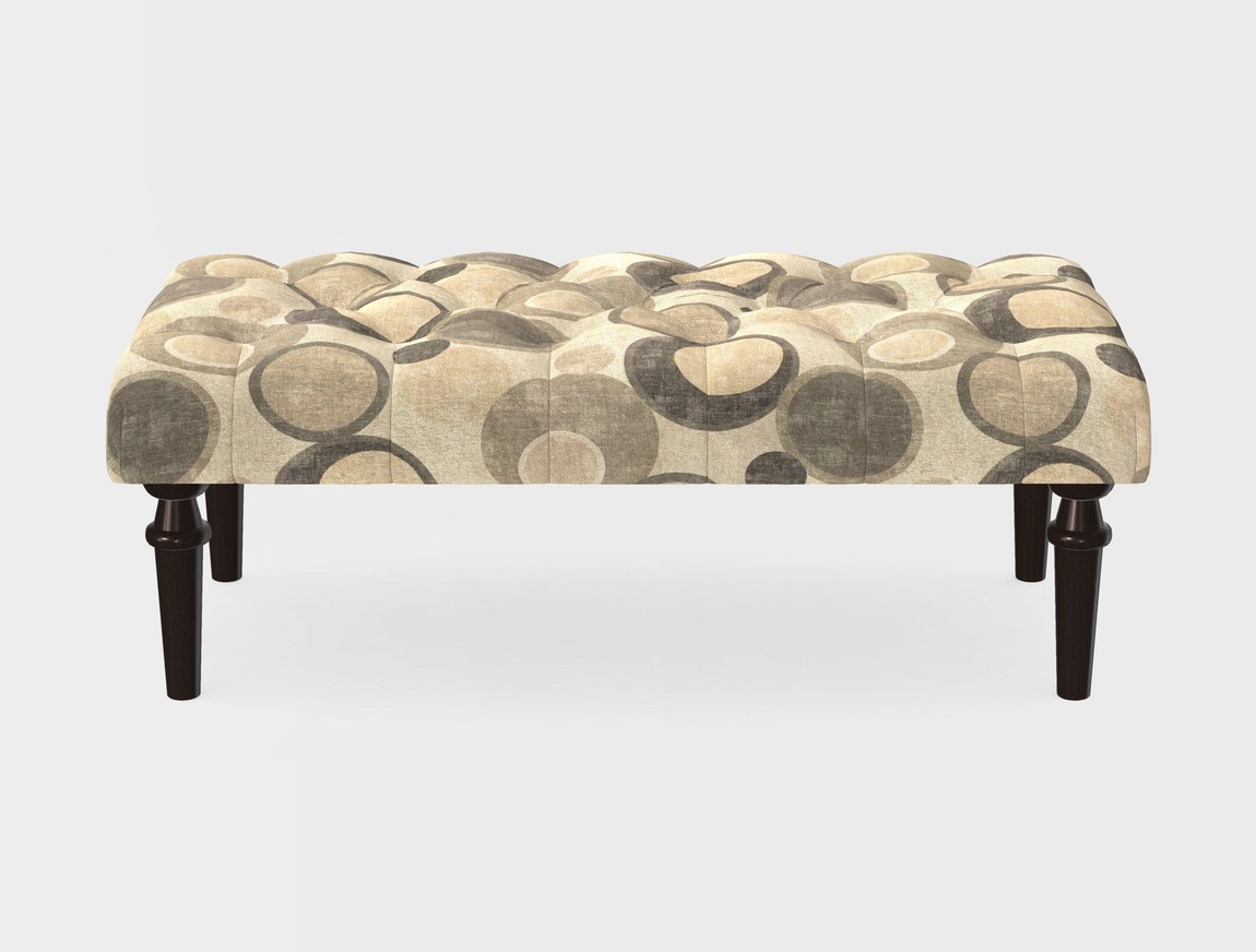 Small Buttoned Footstool