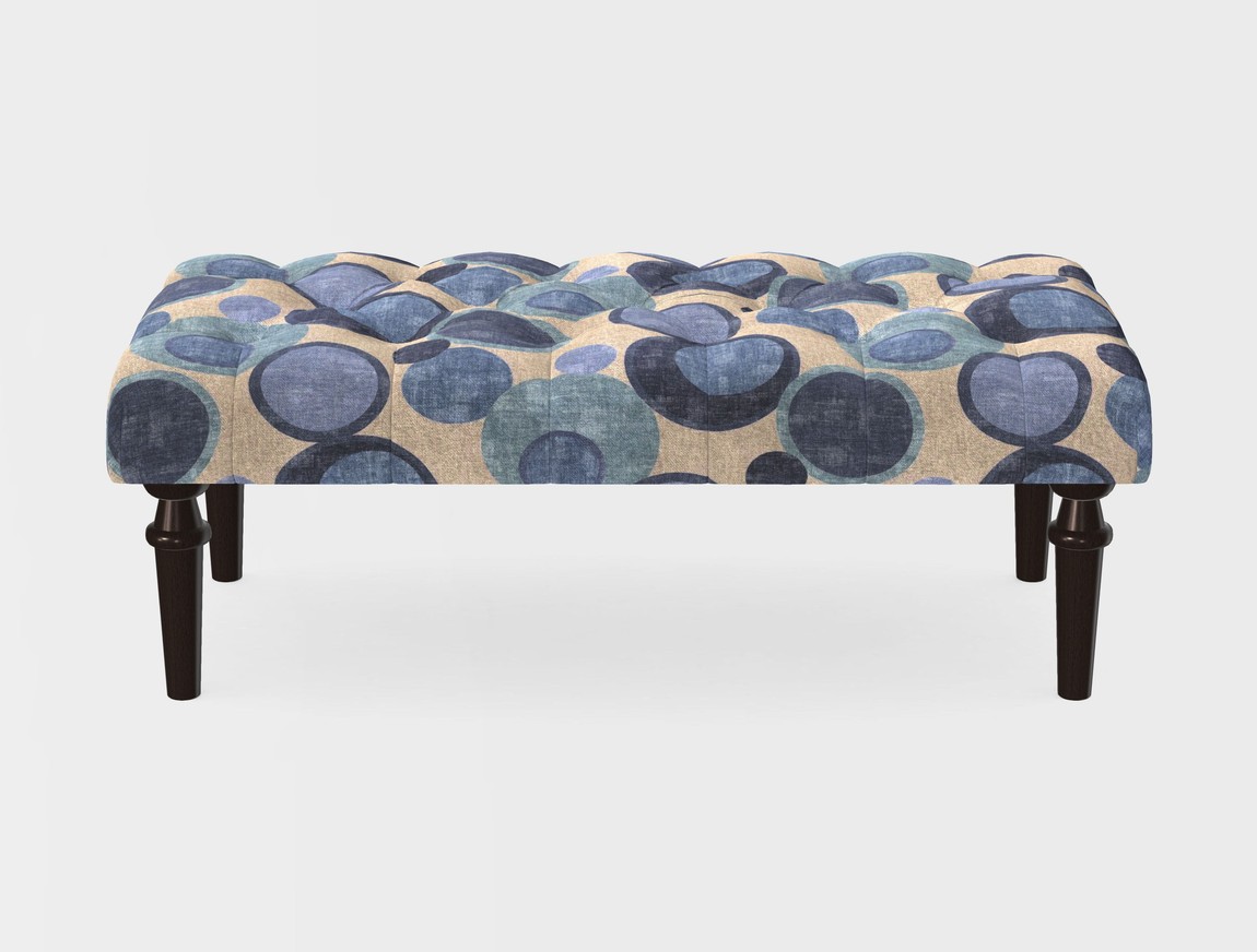Small Buttoned Footstool
