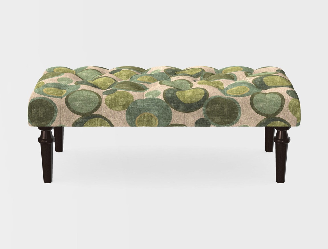 Small Buttoned Footstool