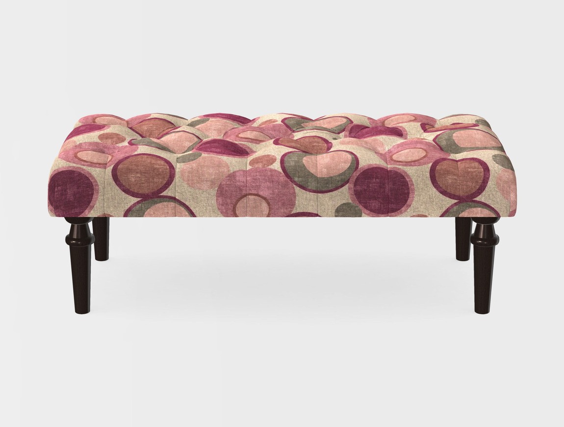 Small Buttoned Footstool