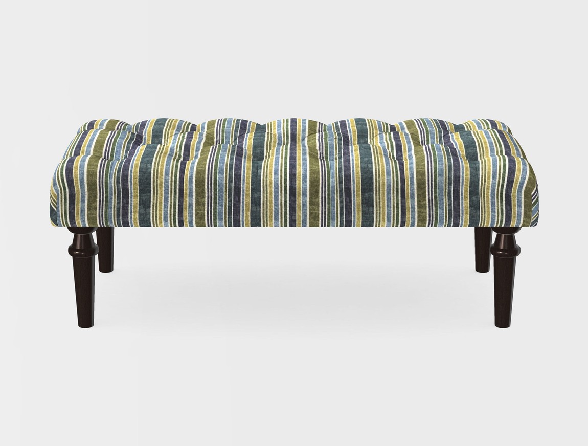 Small Buttoned Footstool