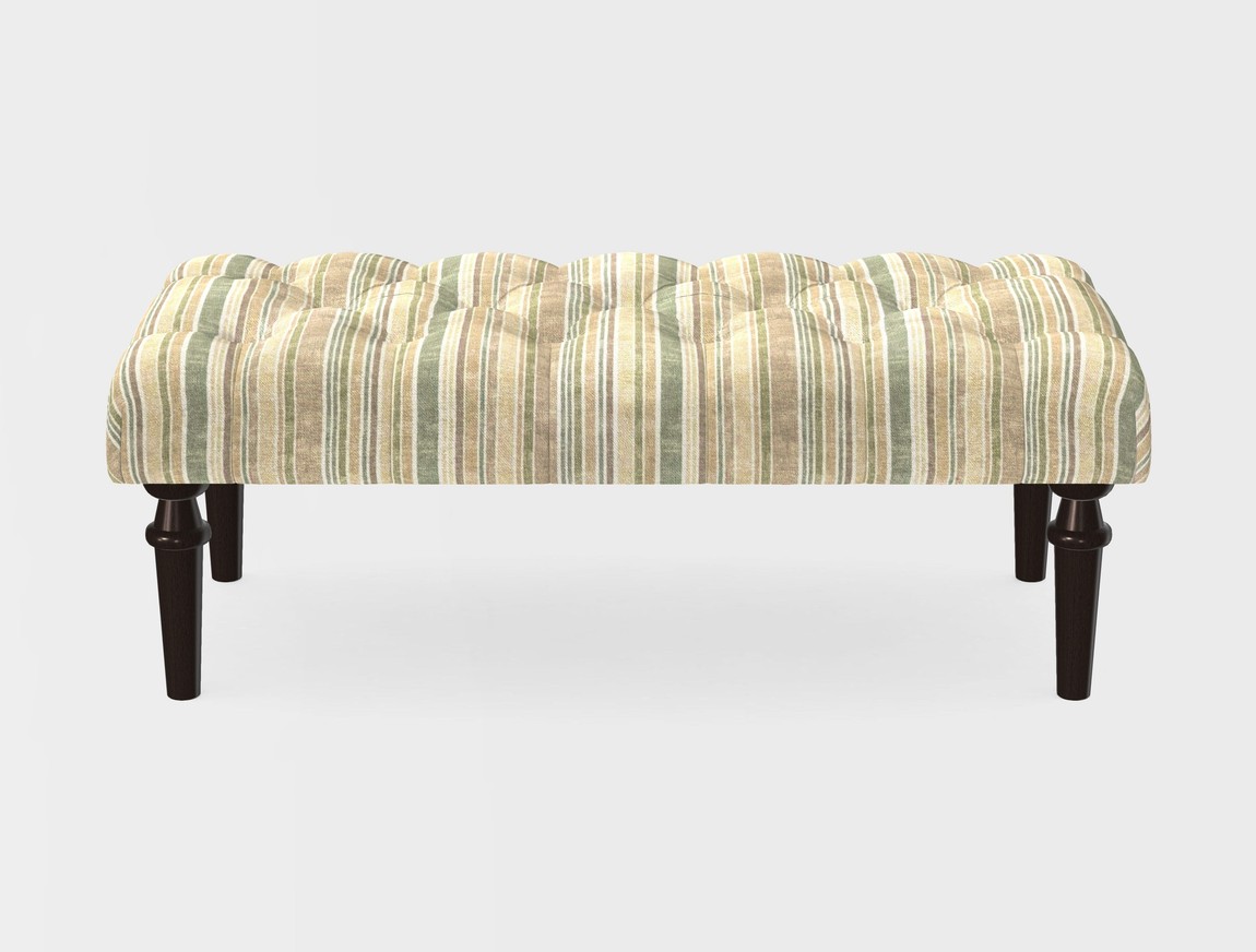 Small Buttoned Footstool