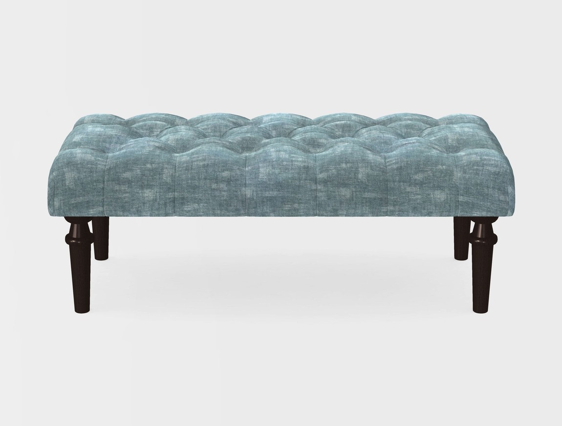 Small Buttoned Footstool