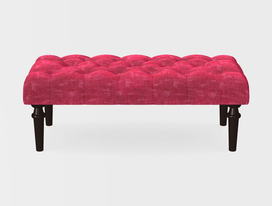 Small Buttoned Footstool