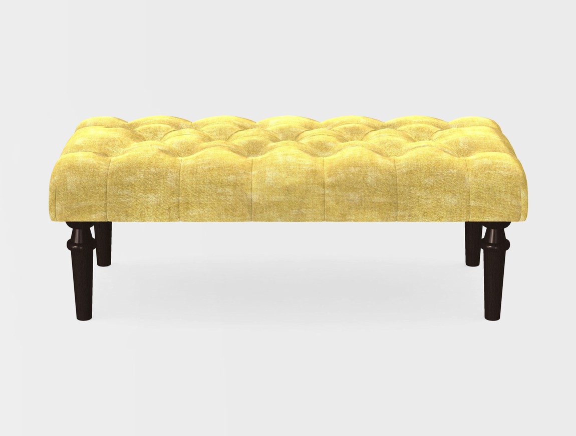 Small Buttoned Footstool