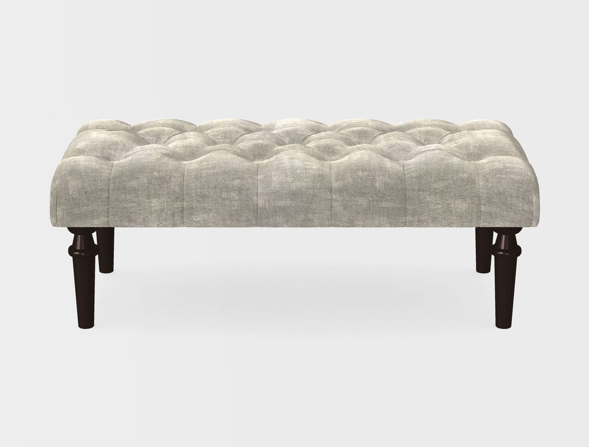 Small Buttoned Footstool