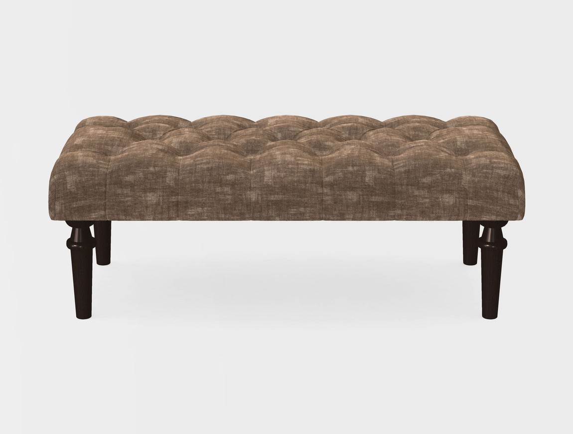 Small Buttoned Footstool