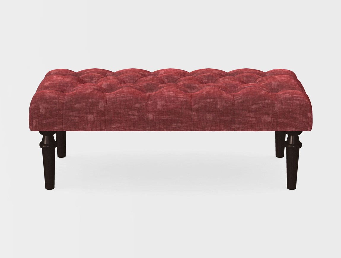 Small Buttoned Footstool