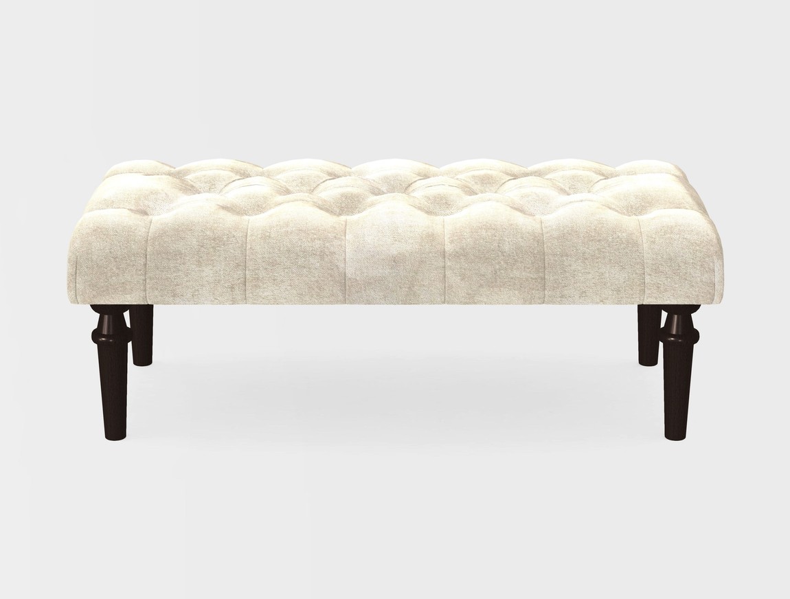 Small Buttoned Footstool