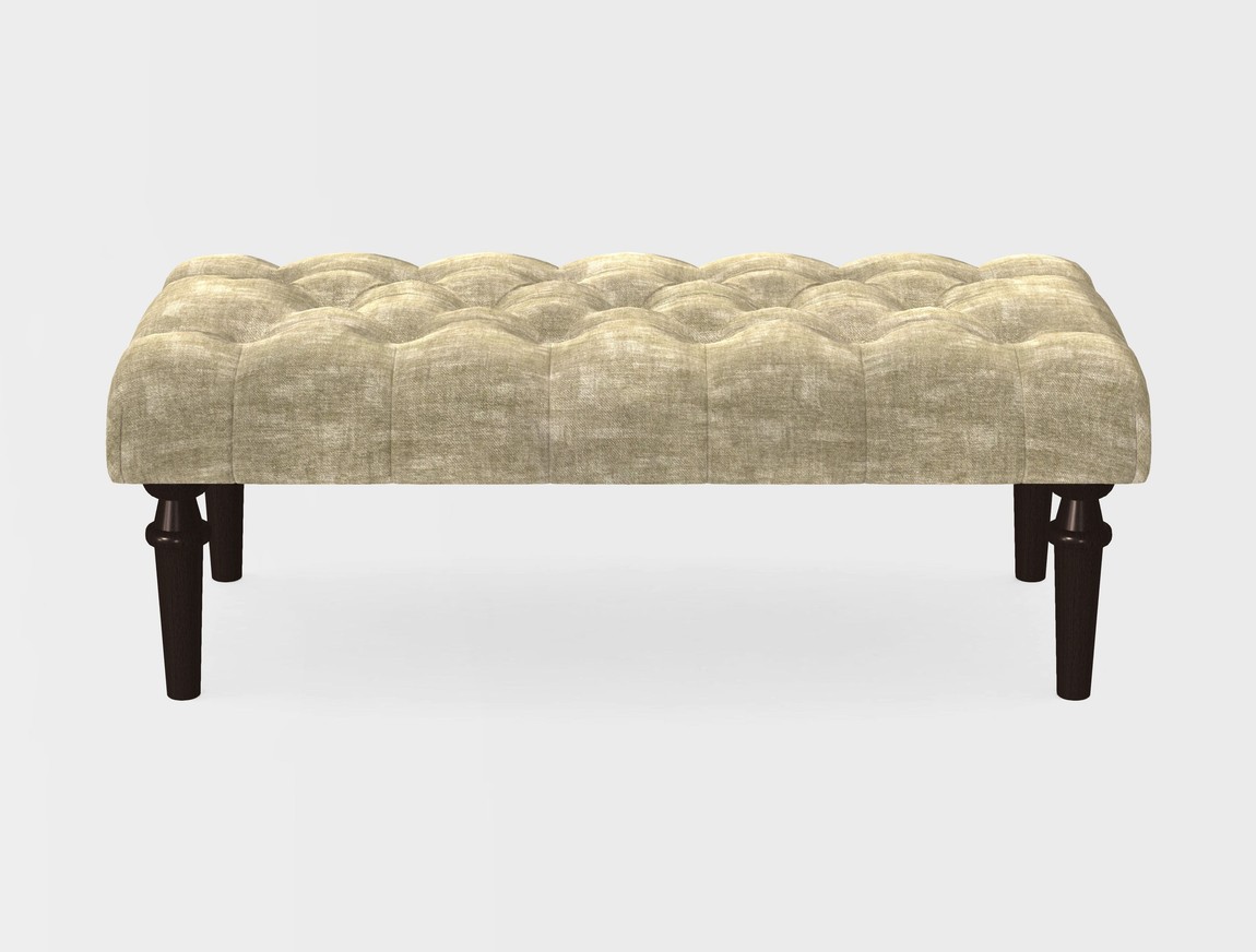 Small Buttoned Footstool
