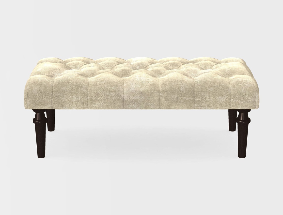 Small Buttoned Footstool