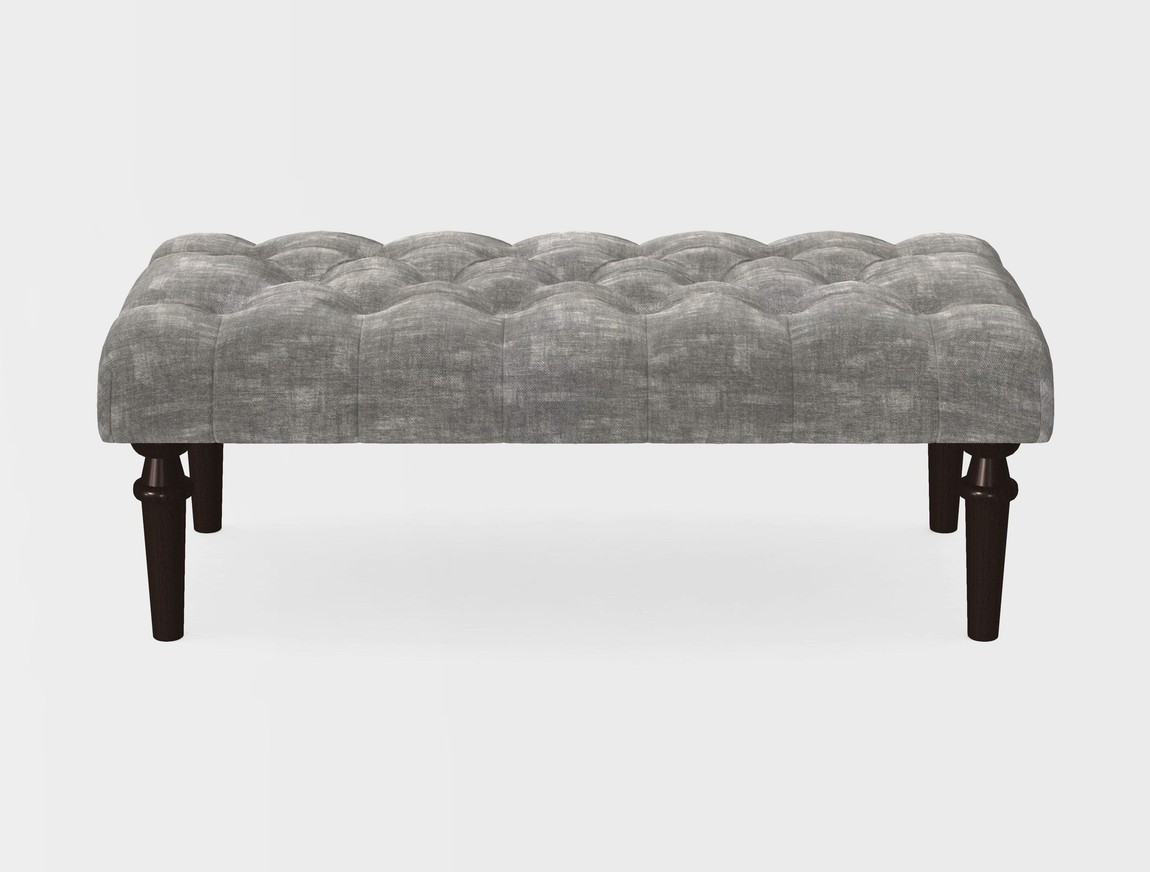 Small Buttoned Footstool