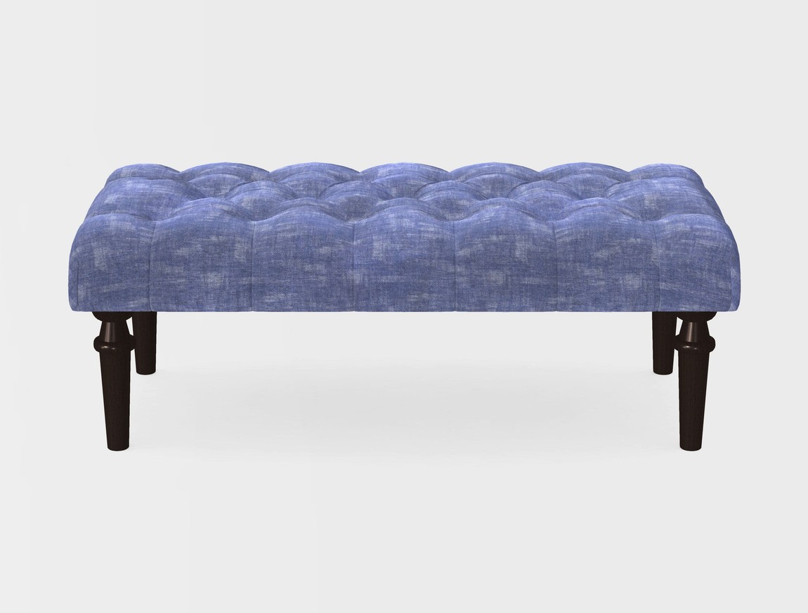 Small Buttoned Footstool