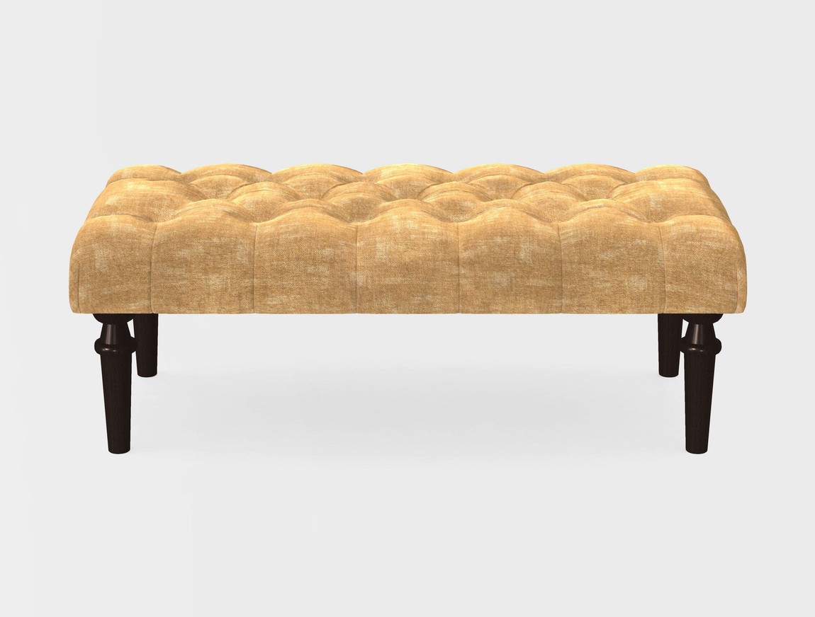 Small Buttoned Footstool