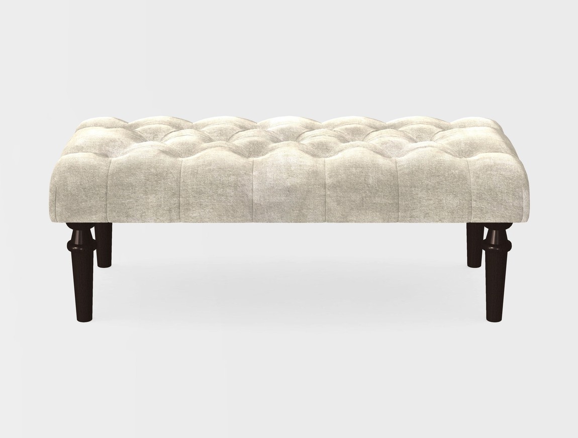 Small Buttoned Footstool
