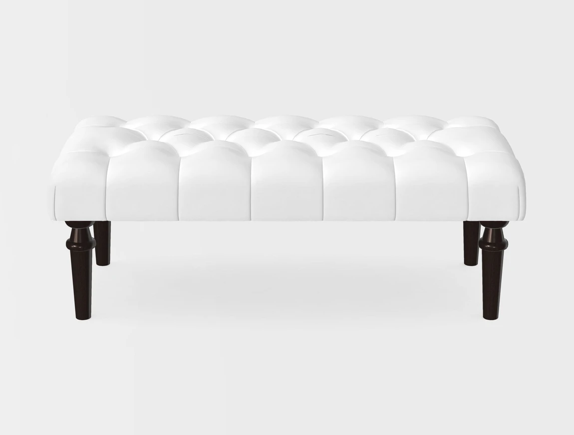 Small Buttoned Footstool