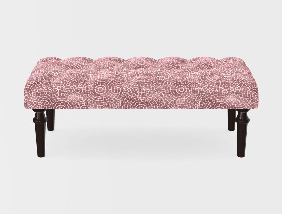 Small Buttoned Footstool