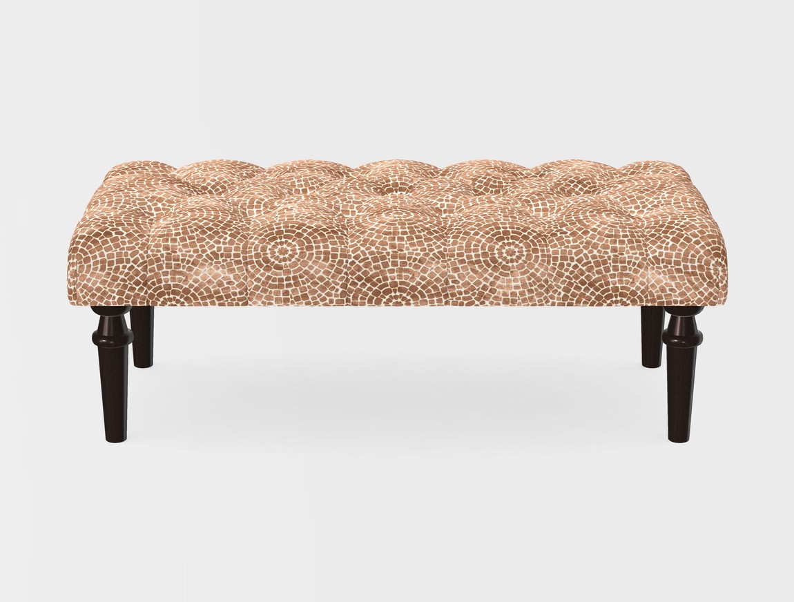 Small Buttoned Footstool