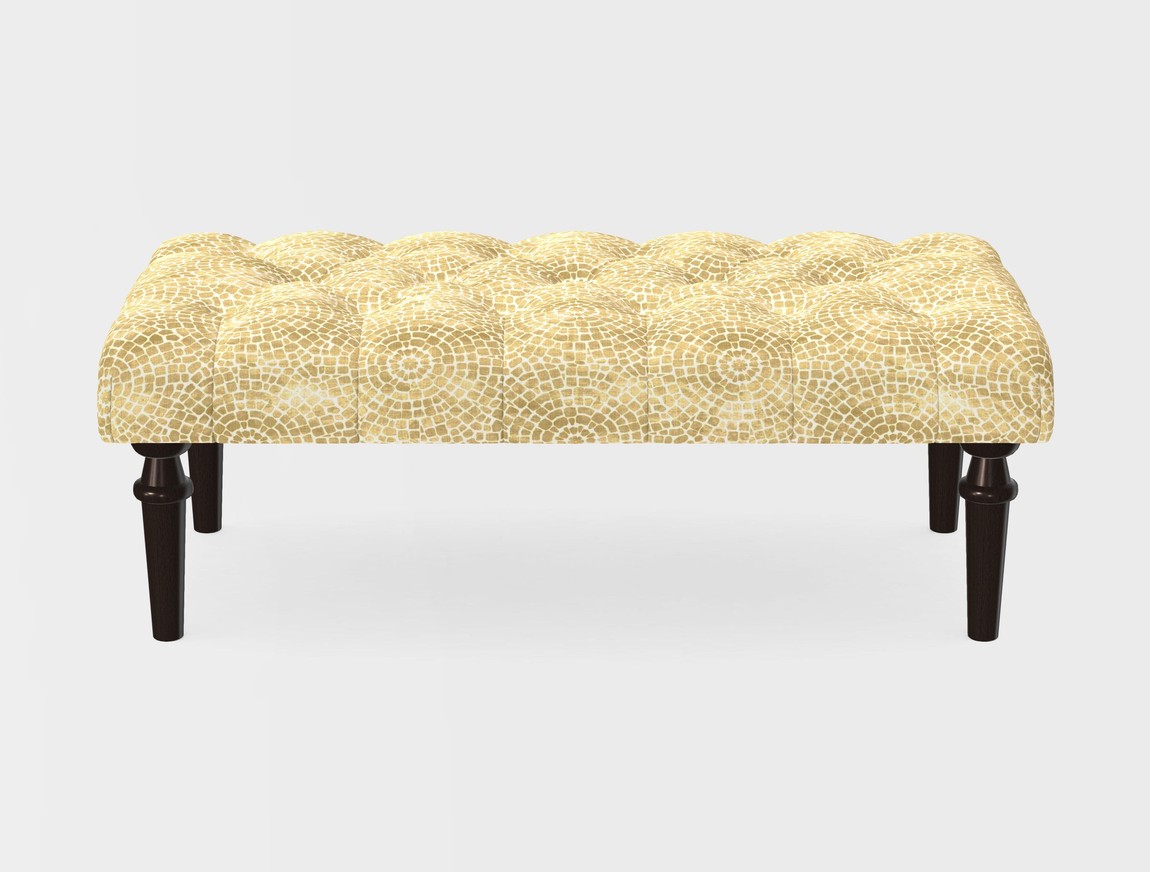 Small Buttoned Footstool