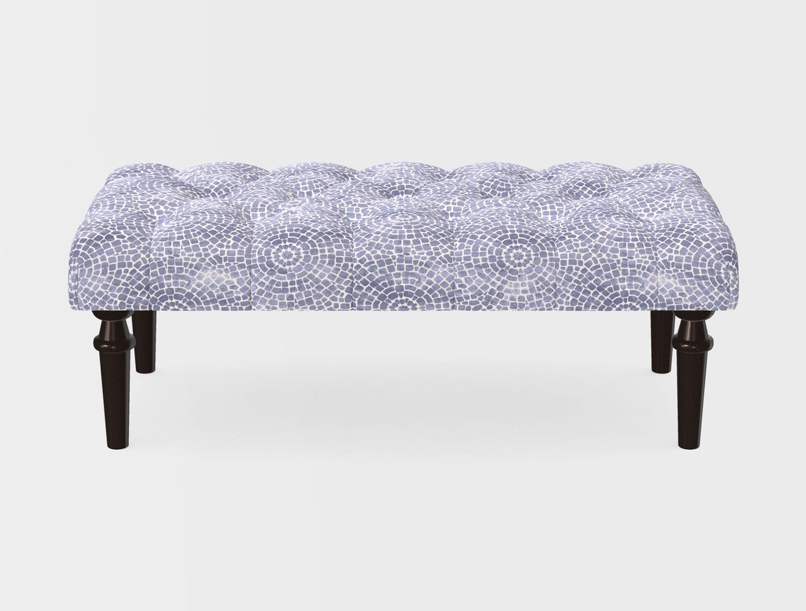 Small Buttoned Footstool